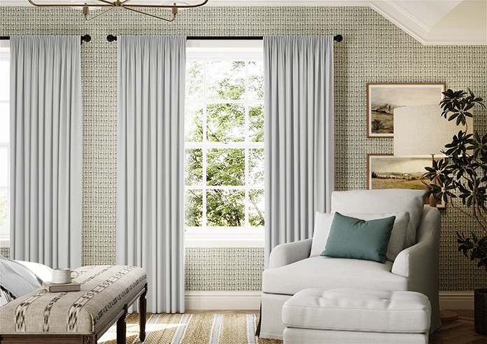 Menton, Signal Grey - Made to Measure Curtains - Image 3